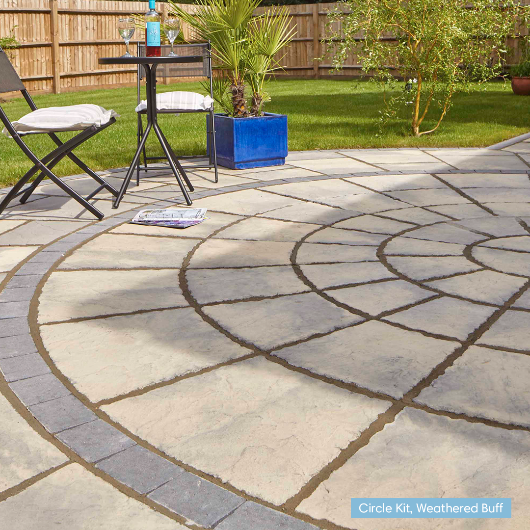 Bronte Riven Concrete Paving Full Circle Kit