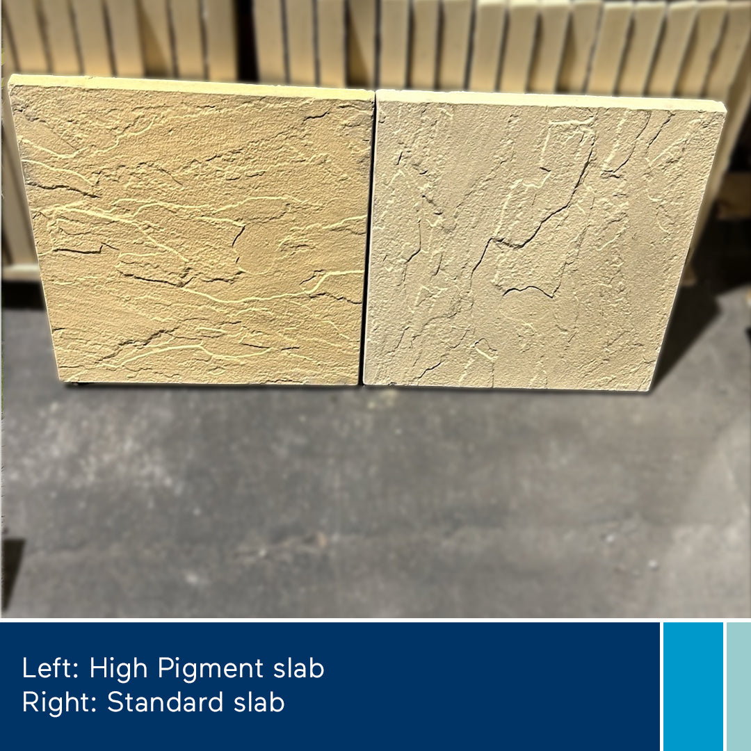 Brett Stamford Riven Paving Slabs in Buff 450 x 450mm (High-Pigment)