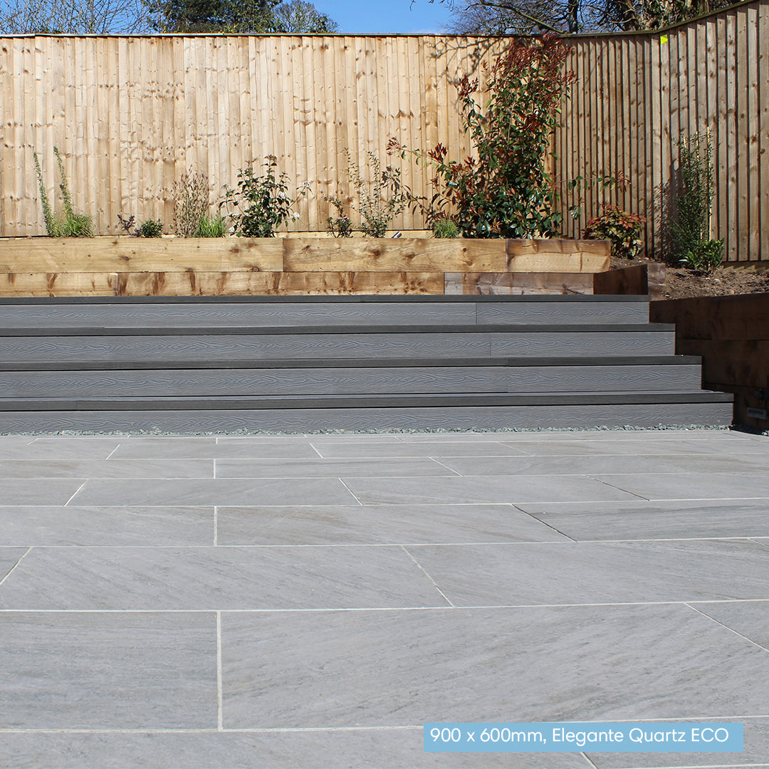 Elegante Quartz ECO Porcelain Paving 900 x 600 Porcelain Slabs Clearance Paving