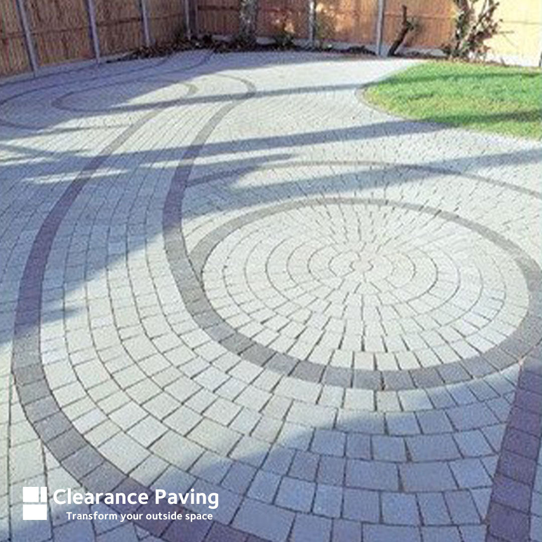 Brett Beta block paving circle kit in Charcoal 60mm