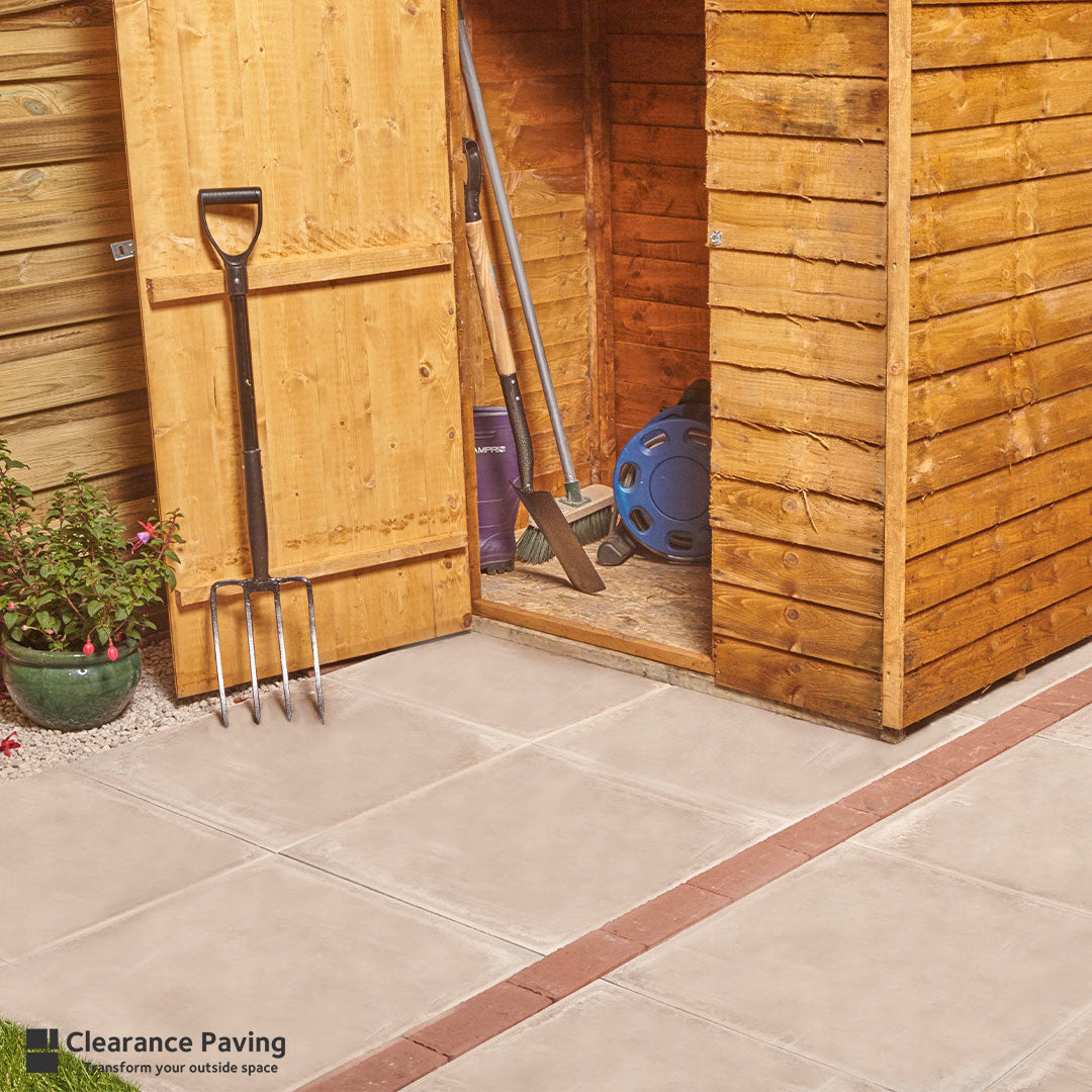 Brett Broadway Economy Smooth Paving Slabs in Natural (Grey) 450 x 450mm