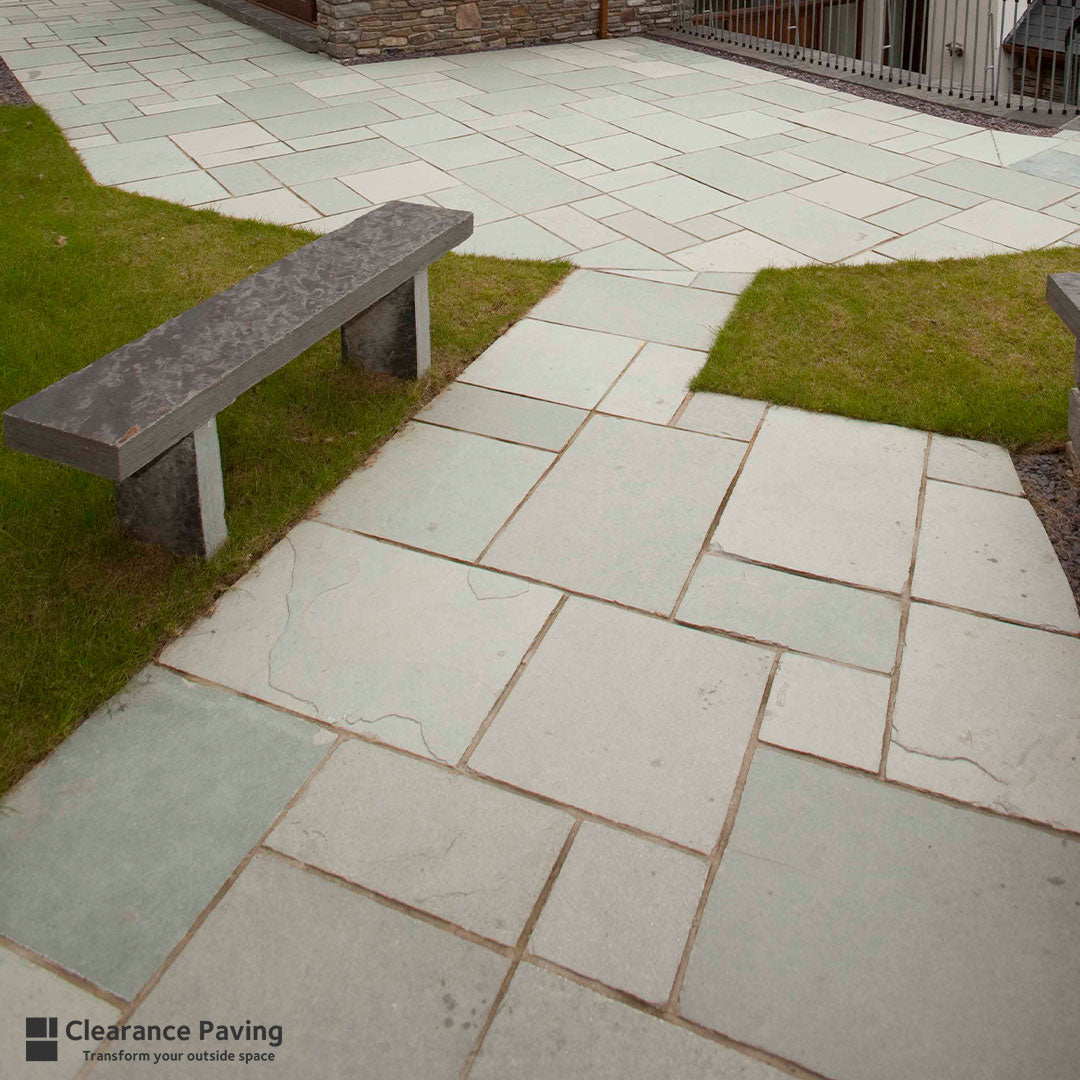 Limestone patio tiles in Ocean Spray 600mm x 600mm size