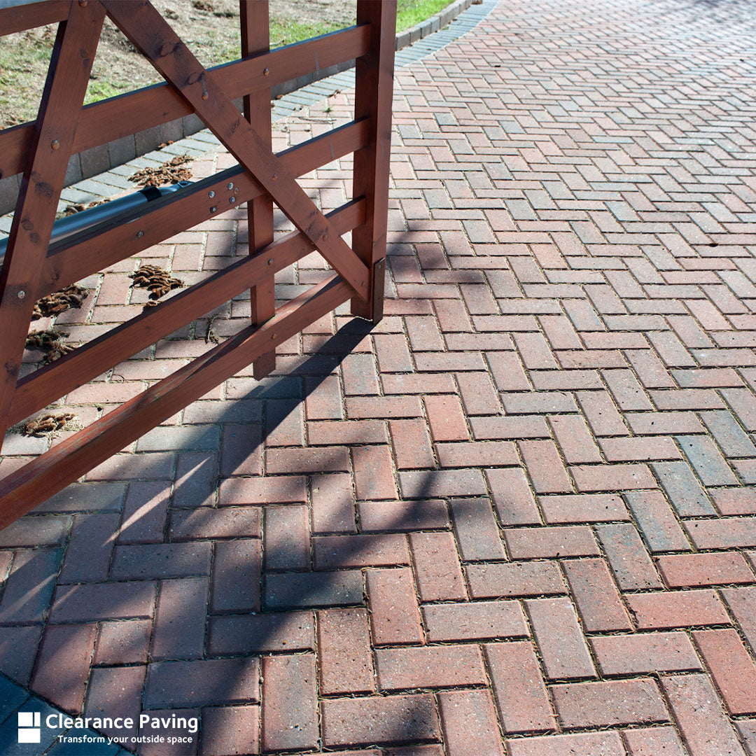 brett omega driveway block paving in brindle 50mm