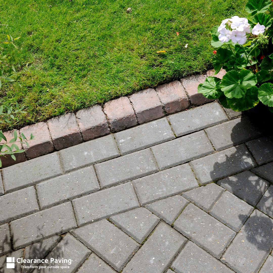 brett omega driveway block paving 60mm in charcoal