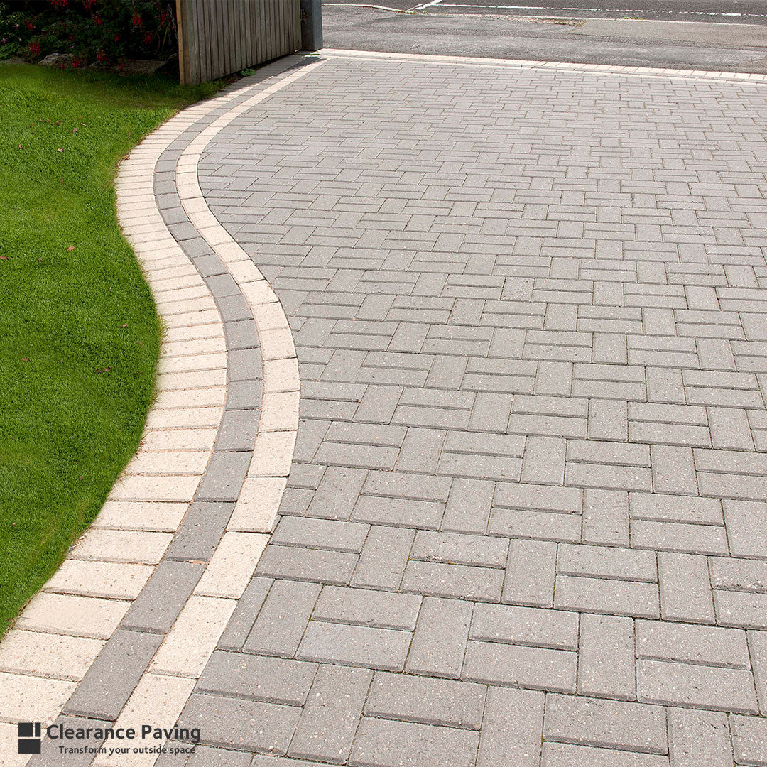 brett omega driveway paving 60mm in charcoal