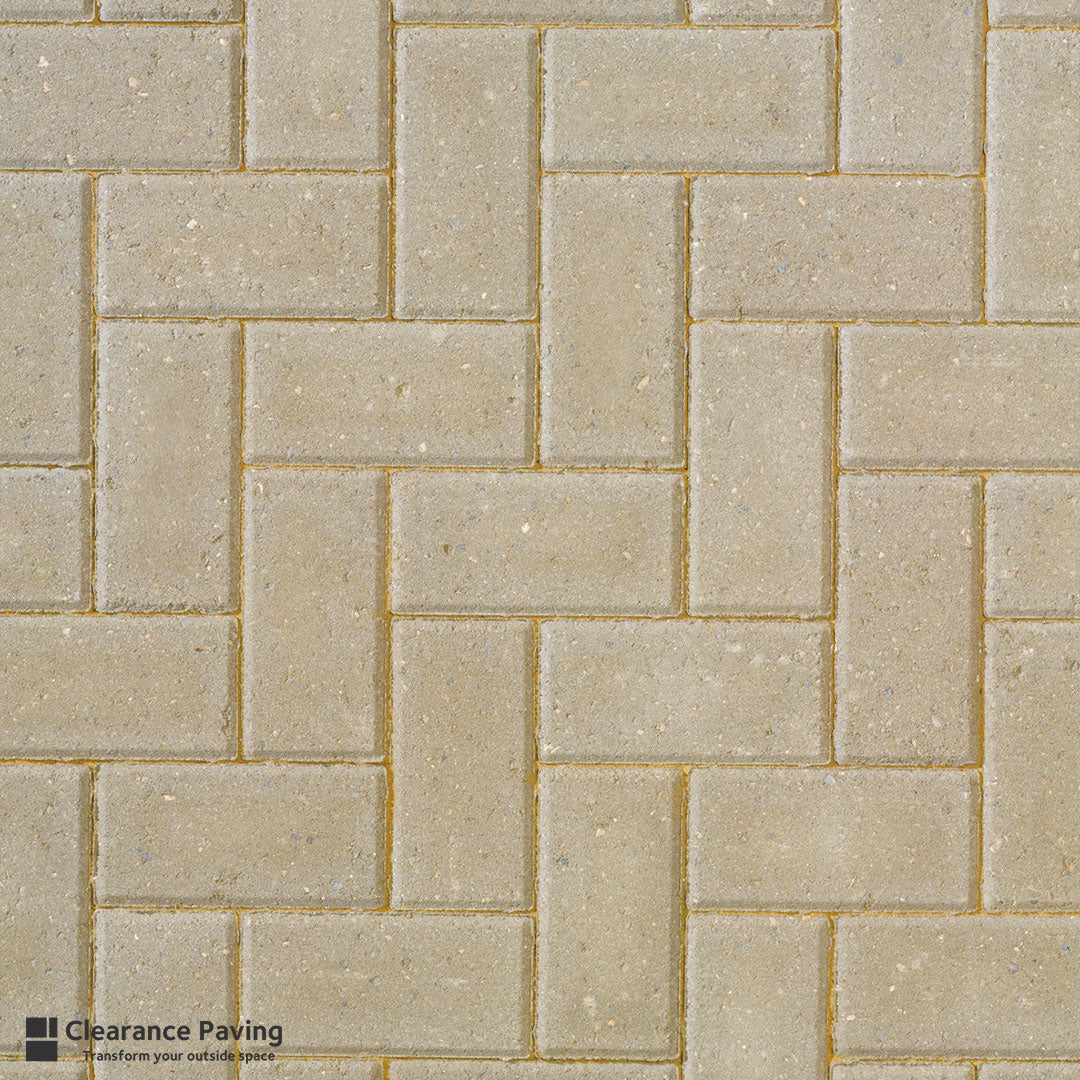 brett omega block paving in natural swatch