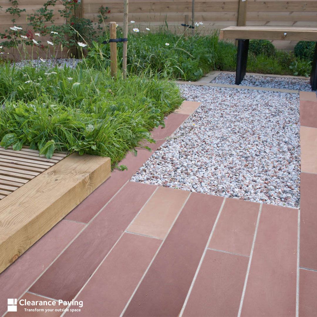 Brett polished sandstone plank kit in modak