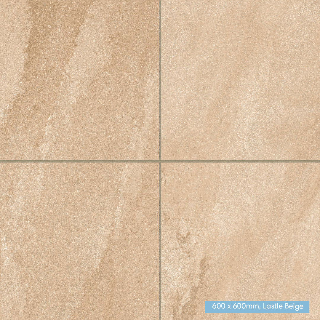 Eclipse Lastle Beige Porcelain Paving | 900 x 600mm | 600 x 600mm | Patio Pack