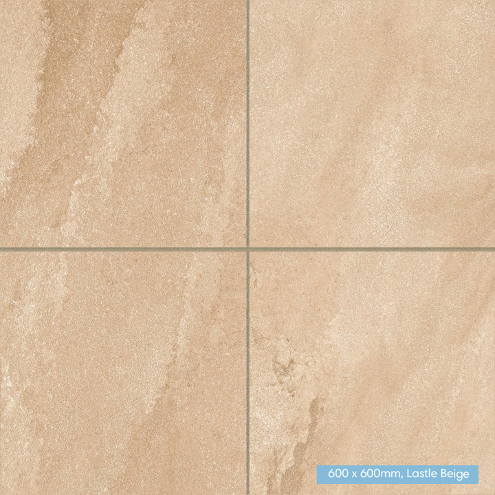 Eclipse Lastle Beige Porcelain Paving | 900 x 600mm | 600 x 600mm | Patio Pack