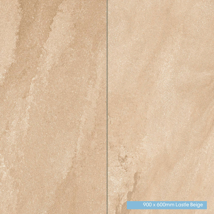 Eclipse Lastle Beige Porcelain Paving | 900 x 600mm | 600 x 600mm | Patio Pack