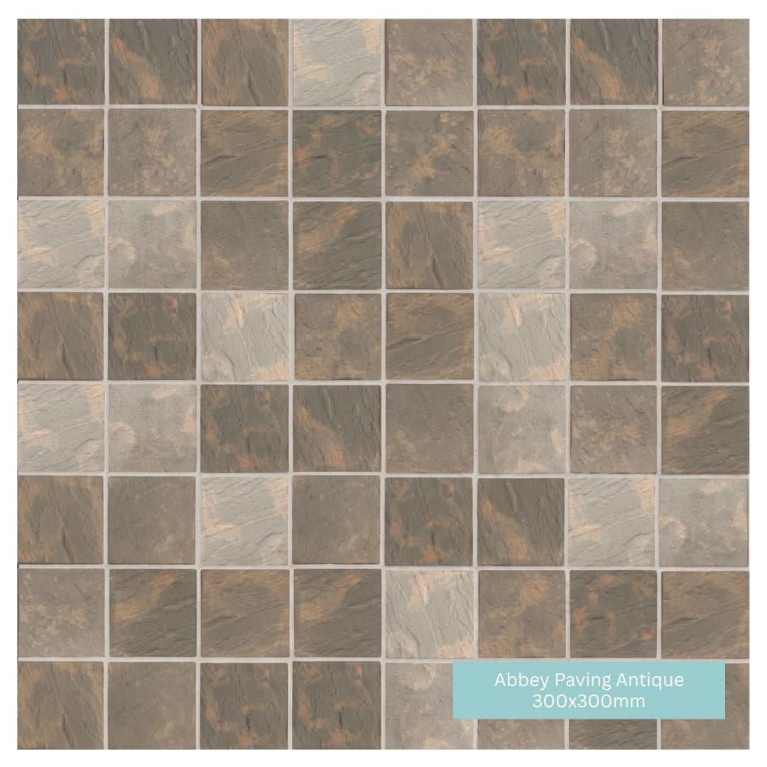 Abbey Paving Slabs Antique | 300x300mm | 450x450mm | 450x300mm | 600x450mm | 600x600mm | Mixed Size
