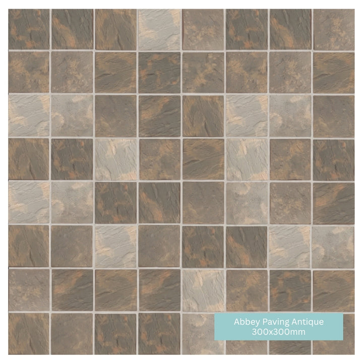 Abbey Paving Slabs Antique | 300x300mm | 450x450mm | 450x300mm | 600x450mm | 600x600mm | Mixed Size