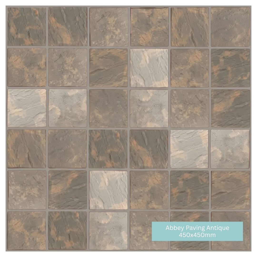 Abbey Paving Slabs Antique | 300x300mm | 450x450mm | 450x300mm | 600x450mm | 600x600mm | Mixed Size