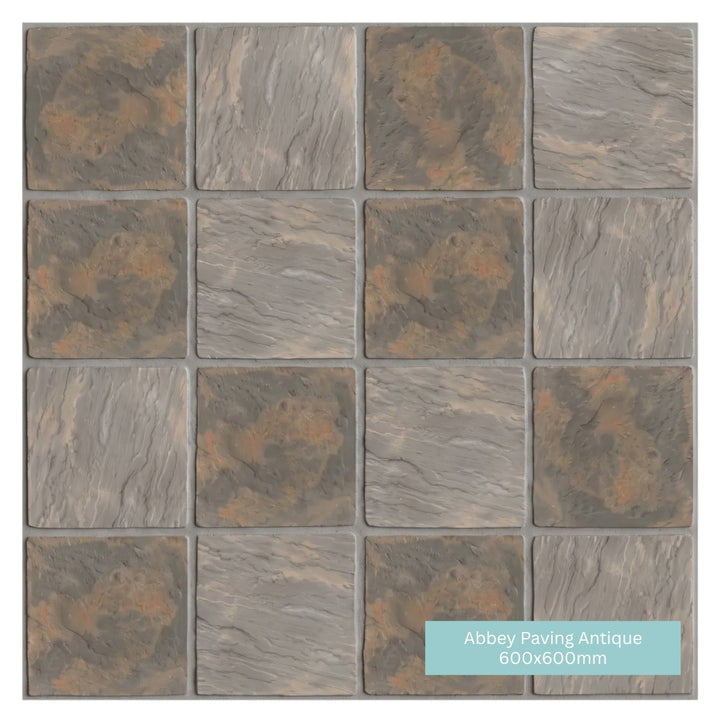 Abbey Paving Slabs Antique | 300x300mm | 450x450mm | 450x300mm | 600x450mm | 600x600mm | Mixed Size