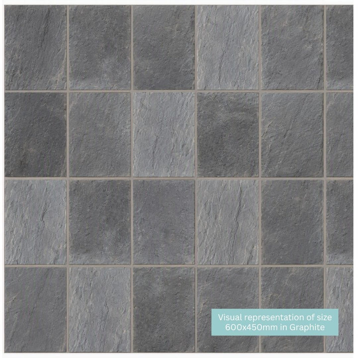 Abbey Paving Slabs Graphite | 300x300mm | 450x450mm | 450x300mm | 600x450mm | 600x600mm | Mixed Size
