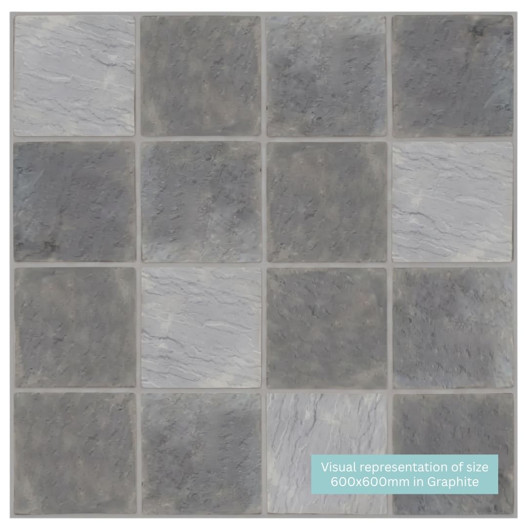 Abbey Paving Slabs Graphite | 300x300mm | 450x450mm | 450x300mm | 600x450mm | 600x600mm | Mixed Size