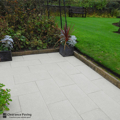 Brett Chaucer Textured Paving in Natural 600x300mm rectangular slab