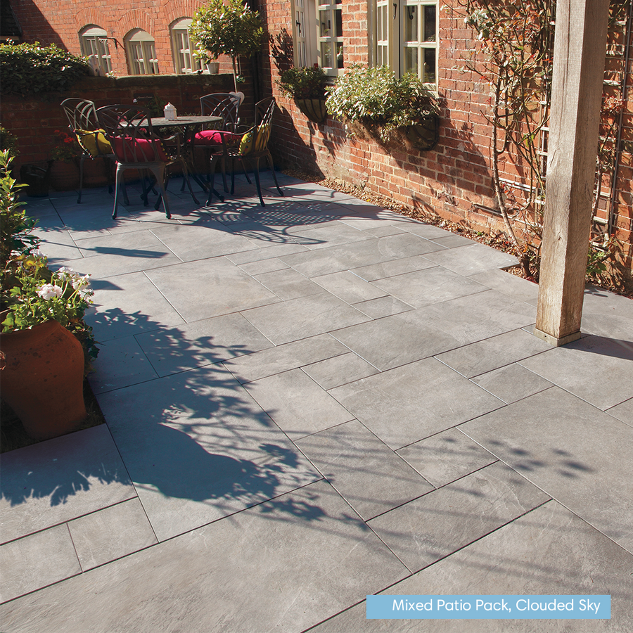 mixed size porcelain paving; grey porcelain slabs; external porcelain tiles; outdoor porcelain tiles; porcelain paving slabs; exterior porcelain tile; porcelain patio; 20mm porcelain tiles; cheap outdoor porcelain tiles; cheap porcelain paving; porcelain patio paving; paving slabs; patio slabs; paving slabs for patios; garden slabs; slabs for garden; garden paving