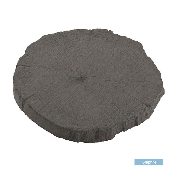 TIMBER STEPPING STONE 400MM - GRAPHITE