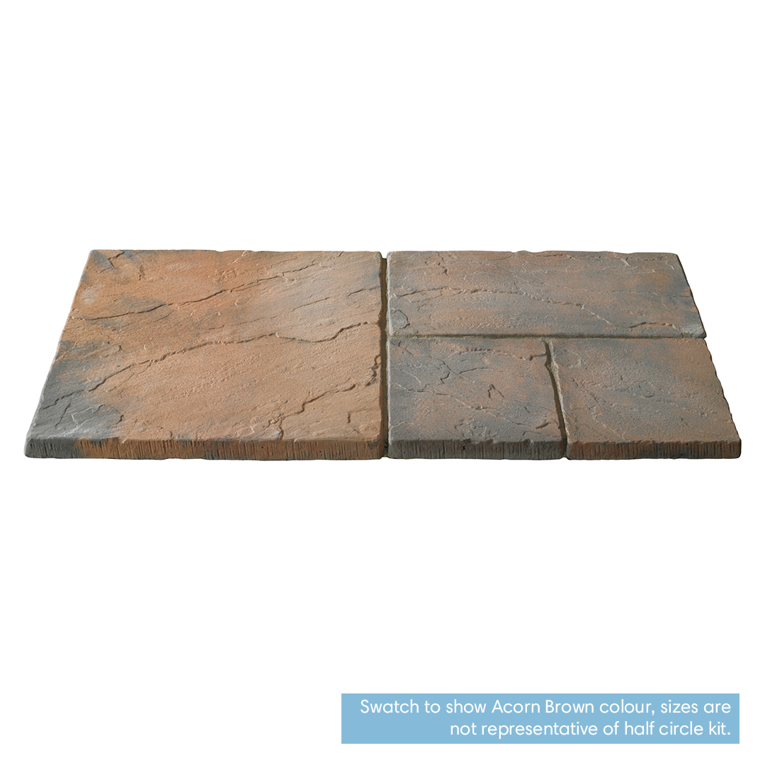 Bronte Half Circle Kit Garden Paving Slabs Half Circle Feature