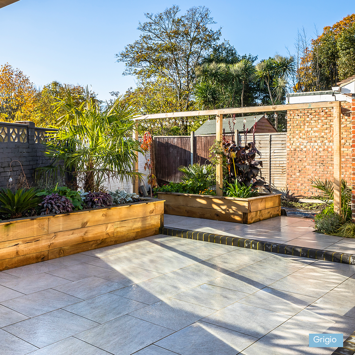 garden slabs, garden tiles, porcelain paving, porcelain tiles, outdoor porcelain paving, 600 x600 paving slabs, 600 x600 paving slabs, grey paving, grey outdoor tiles, grey porcelain tiles