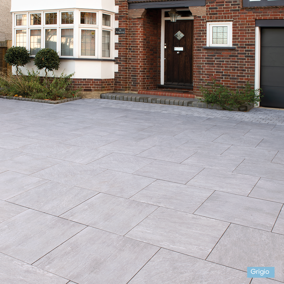 driveway paving, porcelain paving, porcelain tiles, outdoor porcelain paving, patterned paving, 600 x600 paving slabs, porcelain for driveways, 600 x600 paving slabs, driveway porcelain slabs