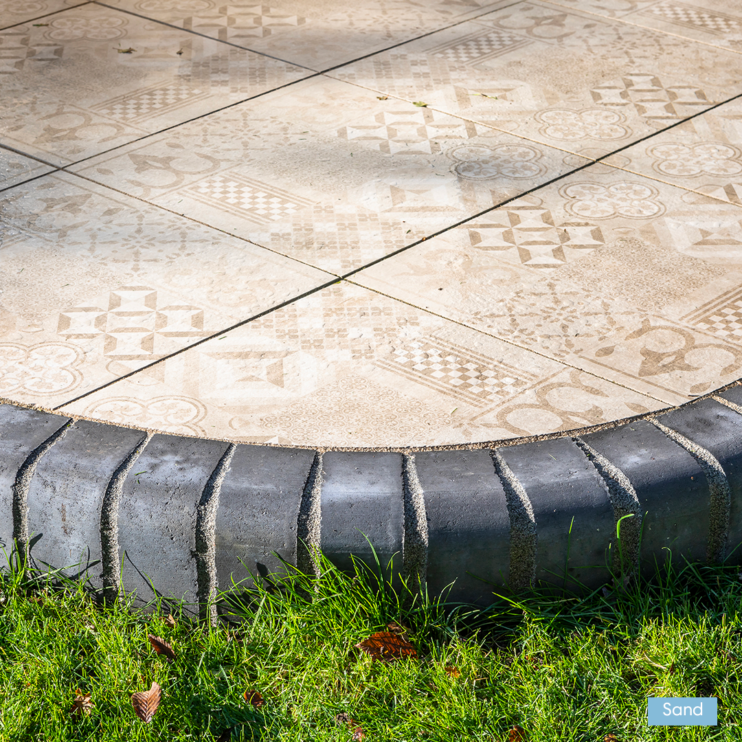 mosaic floor tiles, mosaic tiles, porcelain paving, beige porcelain, porcelain tiles, outdoor porcelain paving, patterned paving, 600 x600 paving slabs, garden tiles
