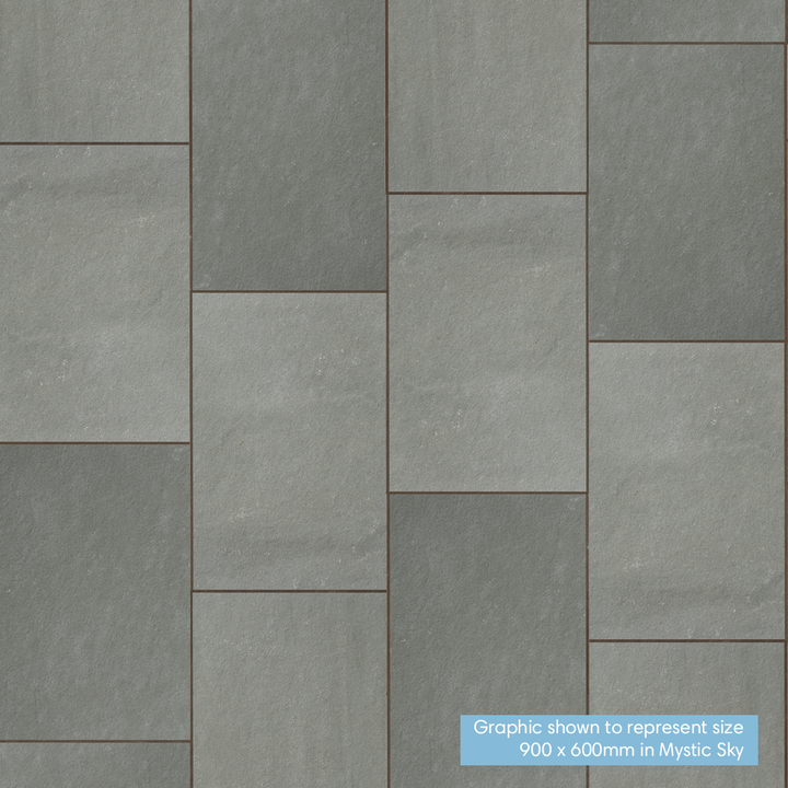 Rippled Grey Limestone Paving: Patio Pack | 900 x 600mm