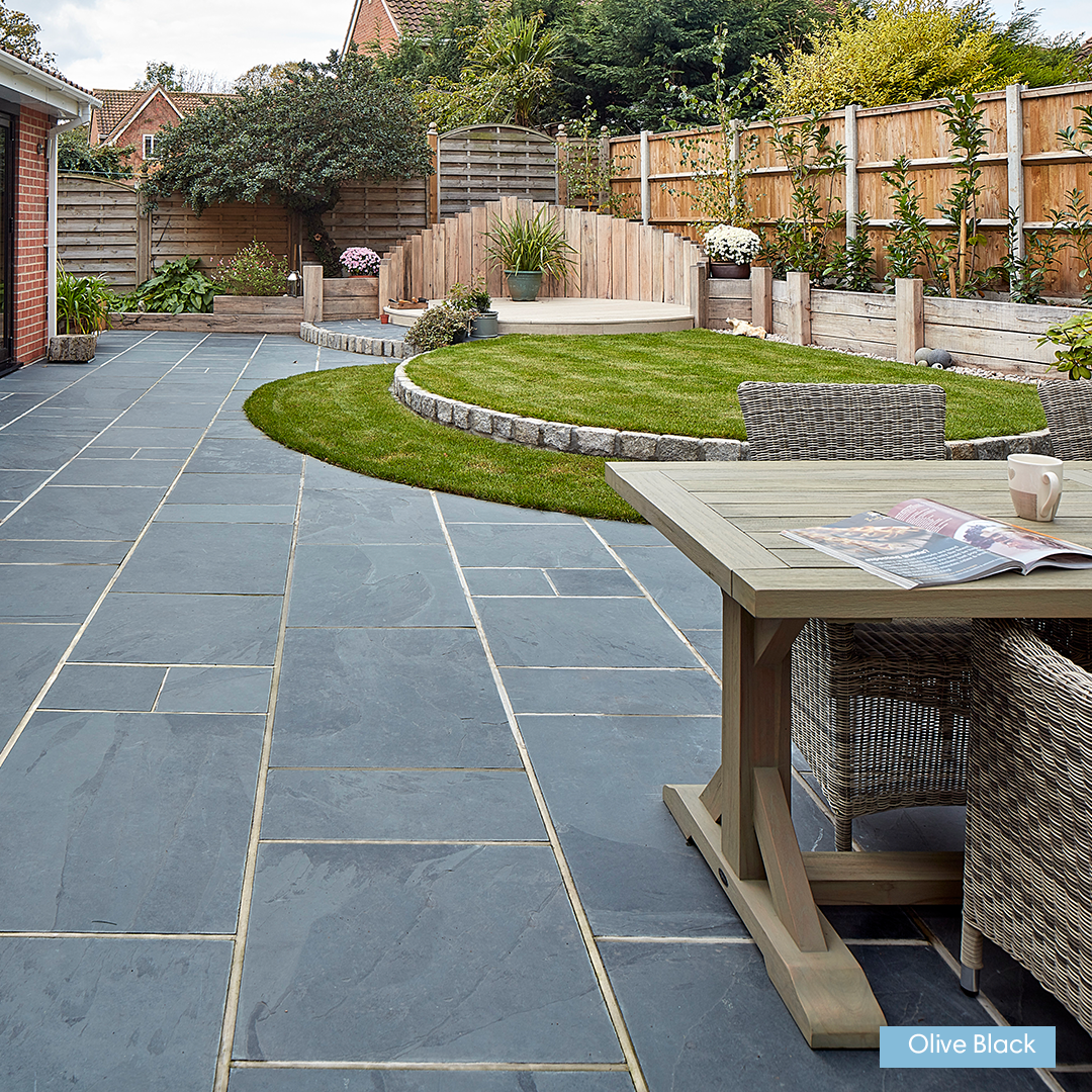 Riven Slate Natural Stone Paving: Patio Pack