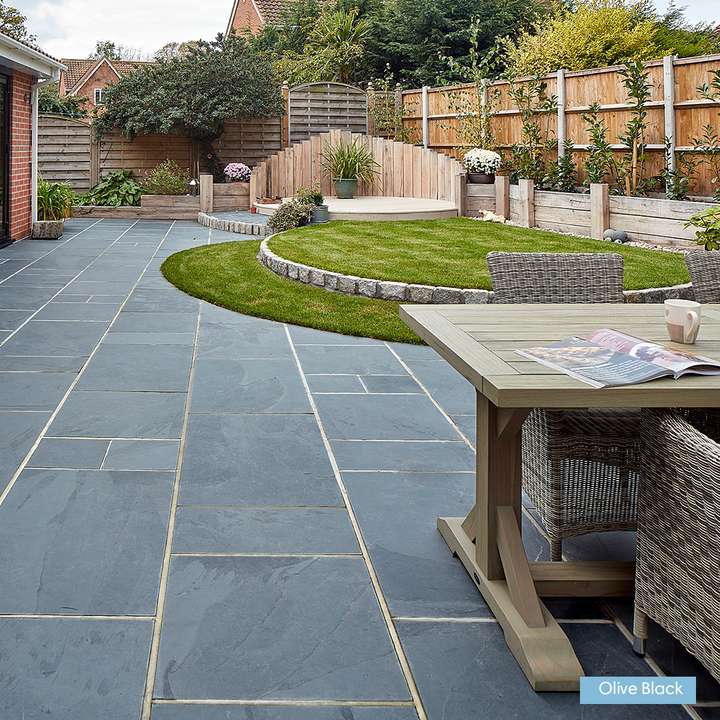 Riven Slate Natural Stone Paving: Patio Pack