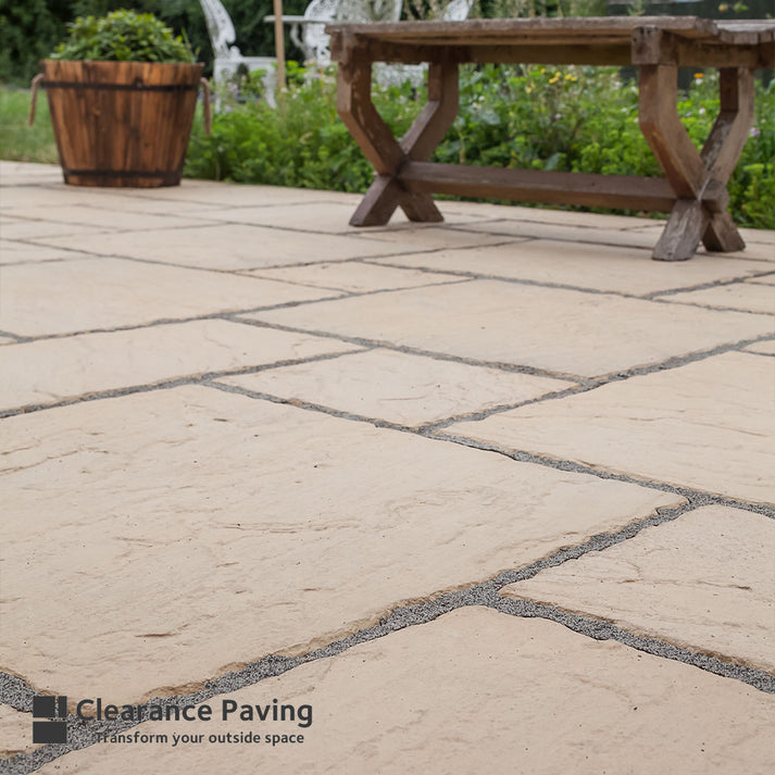 Brett Canterbury Paving Slab Patio Pack in Old Cotswold