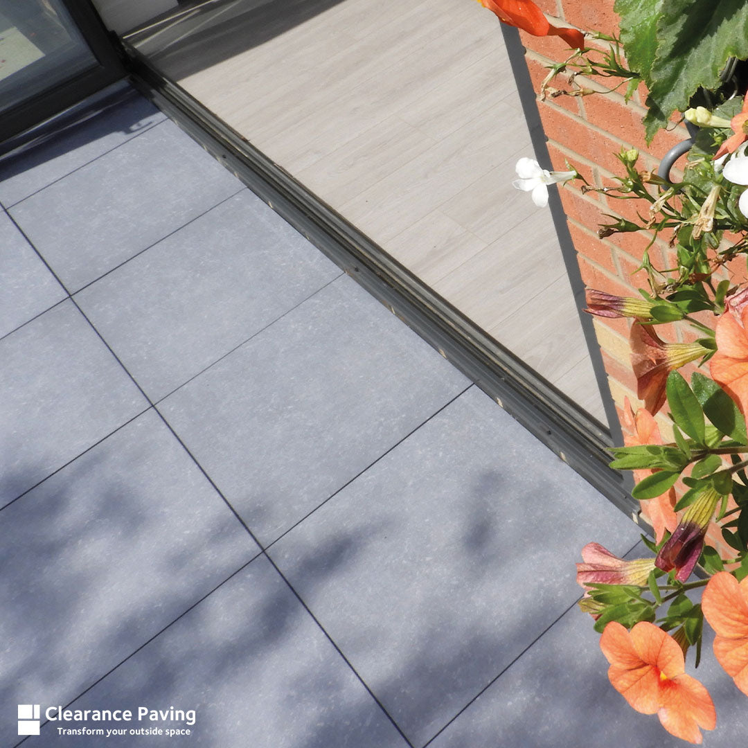 Brett Eclipse Porcelain Tiles in Azure 20mm thick for indoor or outdoor applications