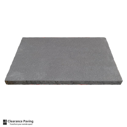 Black Limestone garden paving in a rectagular shape in Mystic sky
