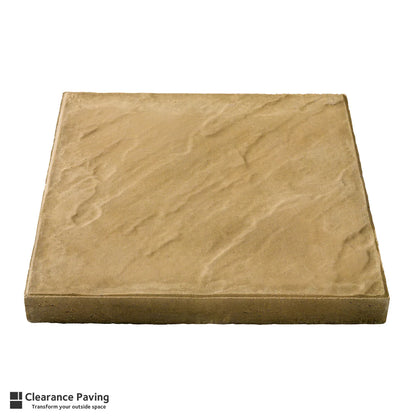 Brett Quorndon buff patio slabs square 600mm swatch