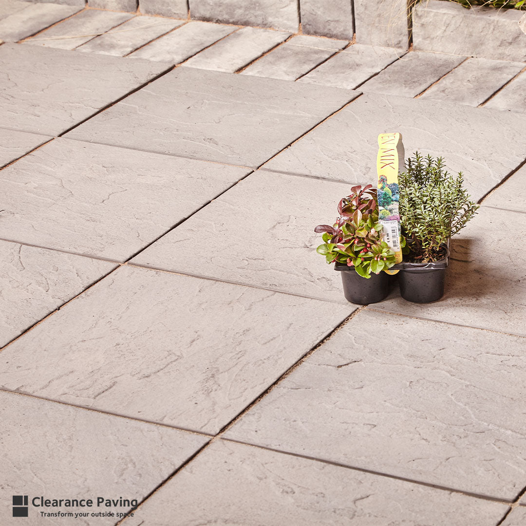 brett stamford rivan garden paving in charcoal