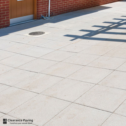 Brett Yorktone commercial paving slab in buff